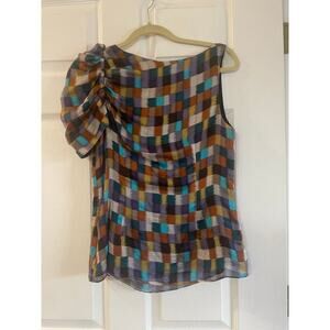Aryn K 100% silk top size medium